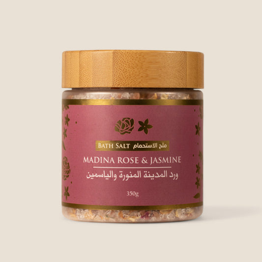 Madina Rose and Jasmine Bath Salt - 350g