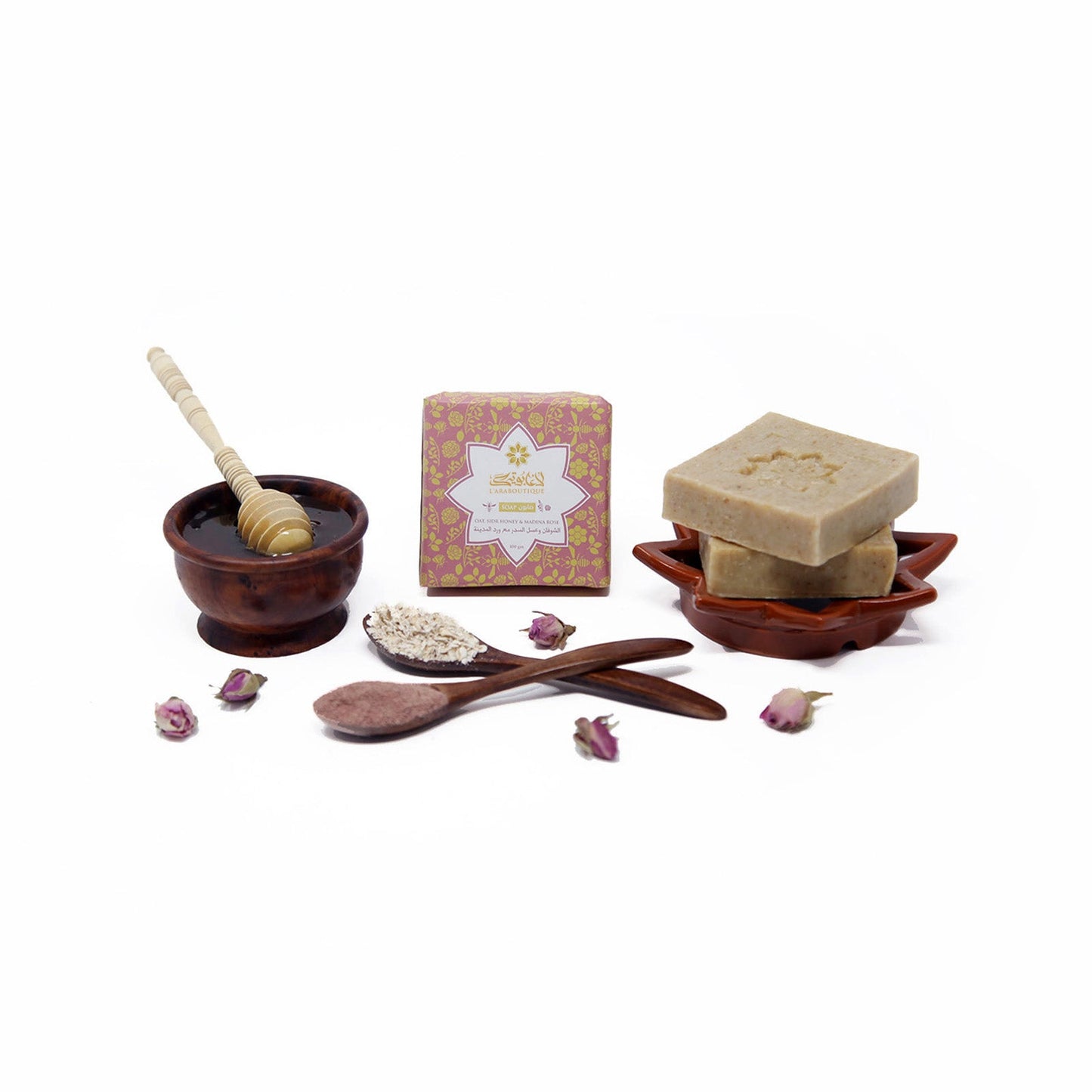 Oat, Sidr Honey and Madina Rose Soap - 100g