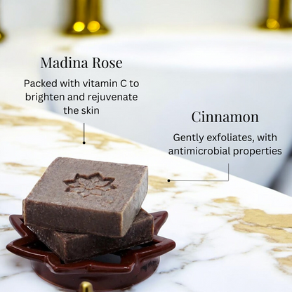 Madina Rose and Cinnamon Soap - 100g