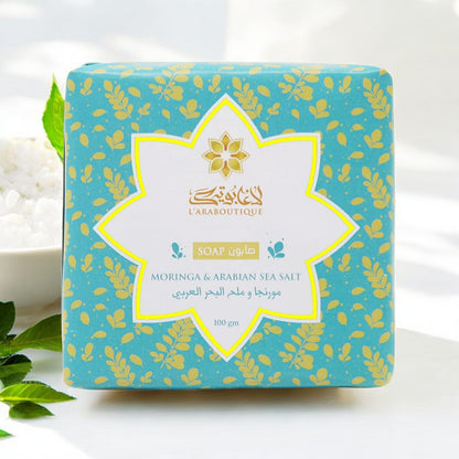 Moringa and Arabian Sea Salt Soap - 100g