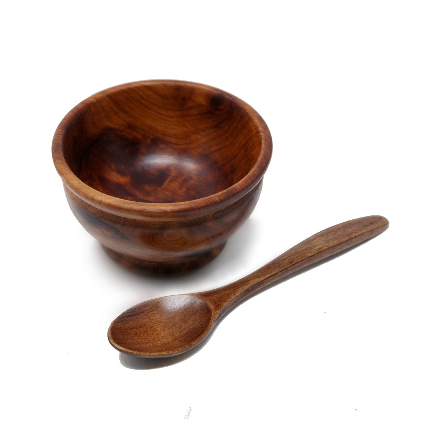 Handmade Wooden Face Mask Bowl and Spoon
